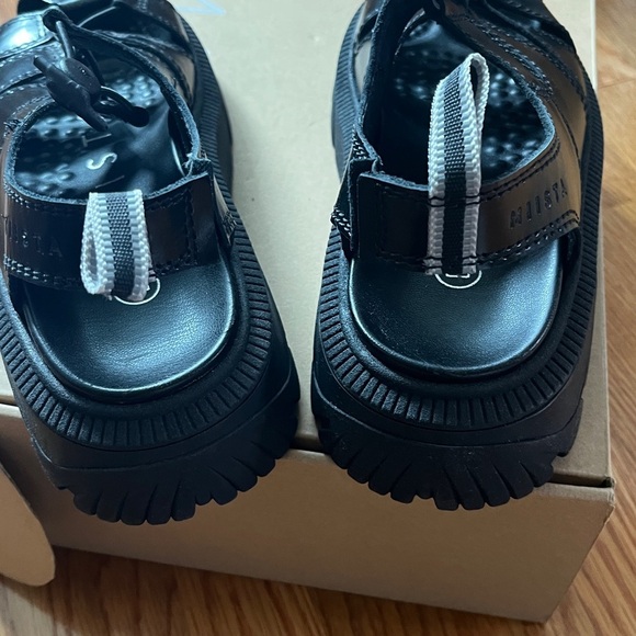 E8 By Miista Eunice Black Sandals EU 37 or 6.5 US NIB - Picture 13 of 16